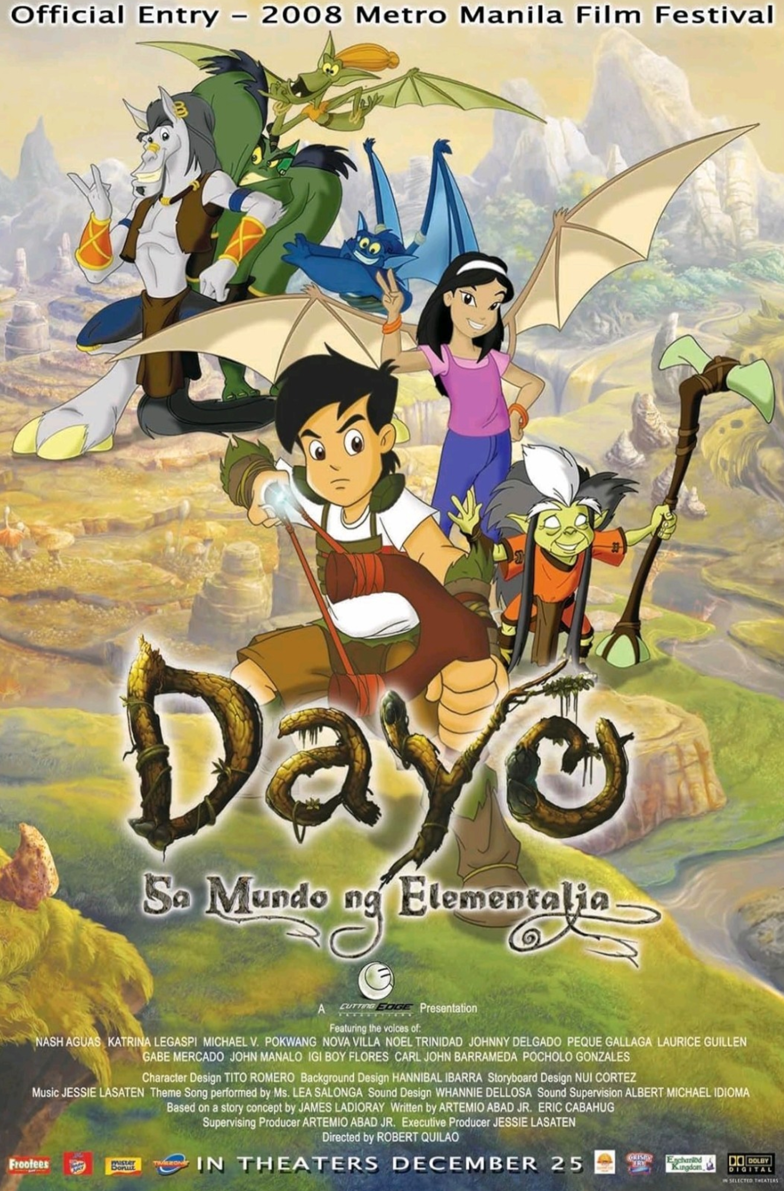 dayo sa mundo ng elementalia poster