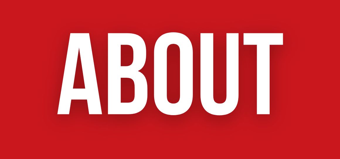 about text on red background